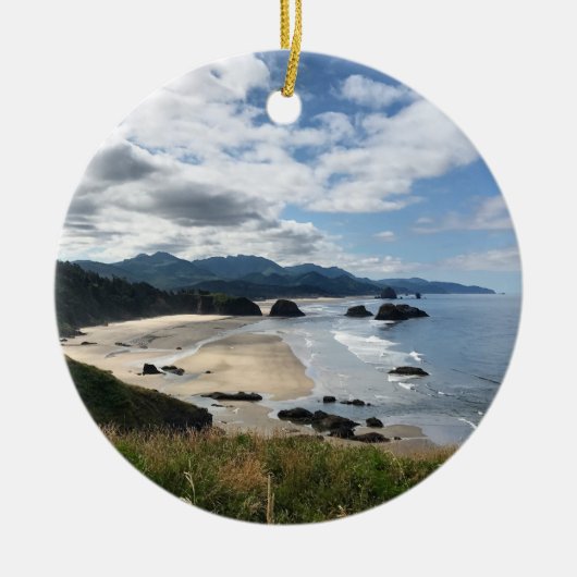 Ecola State Beach, OF Keramisch Ornament (Voorkant)