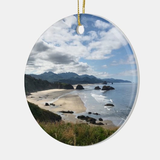 Ecola State Beach, OF Keramisch Ornament (Links)