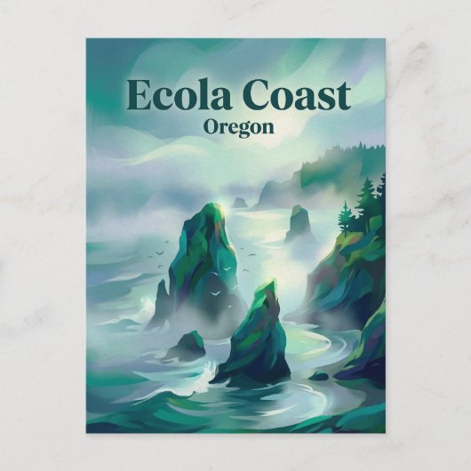 Ecola State Park Oregon Briefkaart (Voorkant)