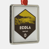Ecola State Park Oregon Metalen Ornament (Rechts)