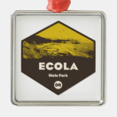 Ecola State Park Oregon Metalen Ornament (Voorkant)