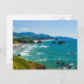 Ecola State Park, Oregon. Panorama of Crescent Briefkaart (Voorkant / Achterkant)