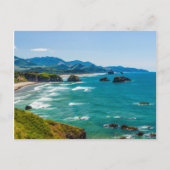 Ecola State Park, Oregon. Panorama of Crescent Briefkaart (Voorkant)