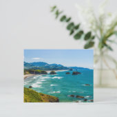 Ecola State Park, Oregon. Panorama of Crescent Briefkaart (Staand voorkant)