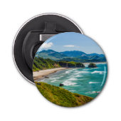 Ecola State Park, Oregon. Panorama van Crescent Button Flesopener (Voorkant)