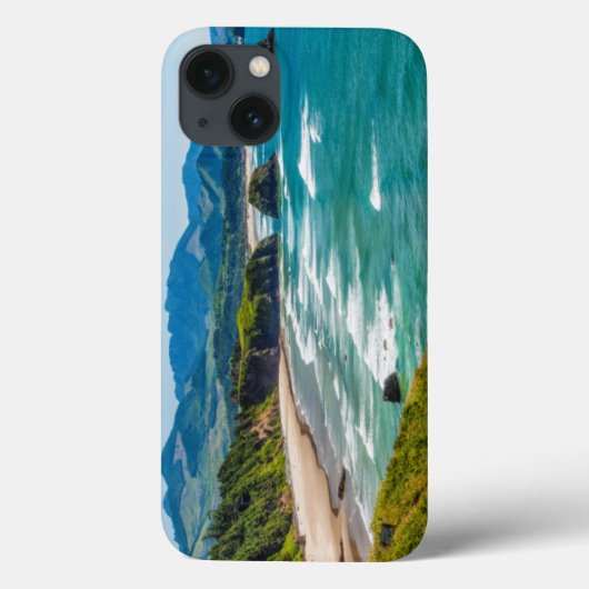 Ecola State Park, Oregon. Panorama van Crescent Case-Mate iPhone Case (Achterkant)