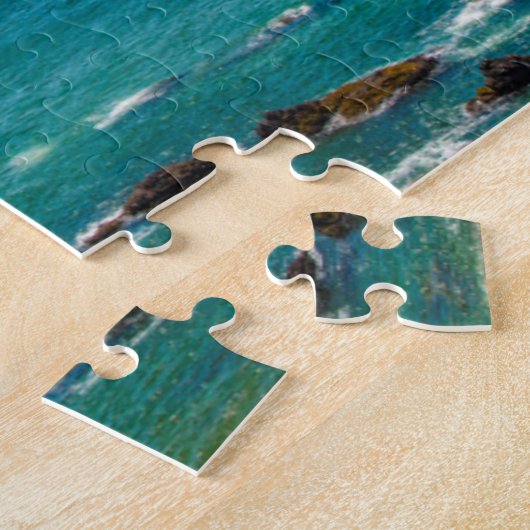 Ecola State Park, Oregon. Panorama van Crescent Legpuzzel (Zijkant)