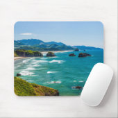 Ecola State Park, Oregon. Panorama van Crescent Muismat (Met muis)