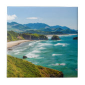 Ecola State Park, Oregon. Panorama van Crescent Tegeltje (Voorkant)