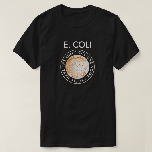 Ecoli-bacteriecultuur T-shirt (Design voorkant)