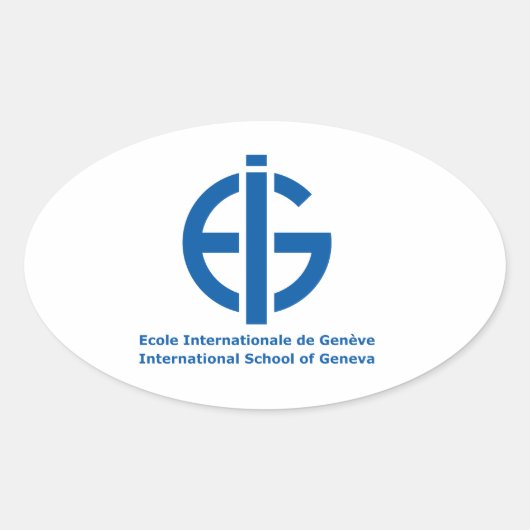 Ecolint Logo Ovale Sticker (Voorkant)