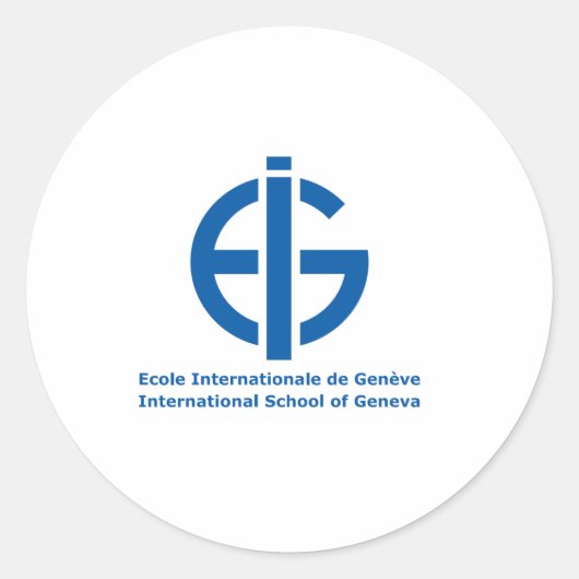 Ecolint Logo Ronde Sticker (Voorkant)
