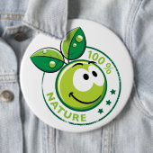 Ecologie : 100 % natuur - ronde button 6,0 cm (In situ)