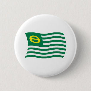Ecologie Beweging Vlag Knop Ronde Button 5,7 Cm