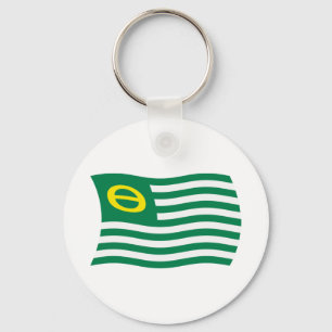 Ecologie Beweging Vlag Sleutelhanger