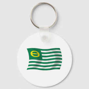 Ecologie Beweging Vlag Sleutelhanger