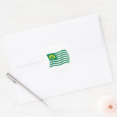 Ecologie Beweging Vlag Sticker (Envelop)