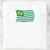 Ecologie Beweging Vlag Sticker (Tas)