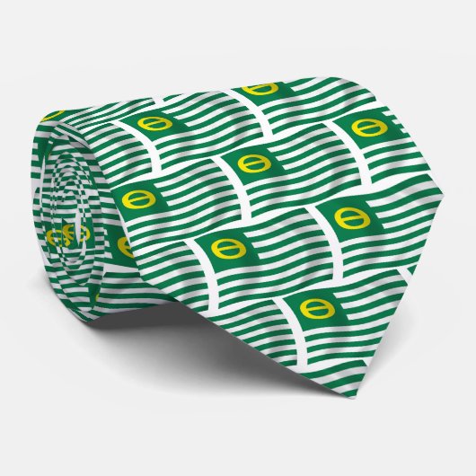 Ecologie Beweging Vlag Stropdas (Opgerold)