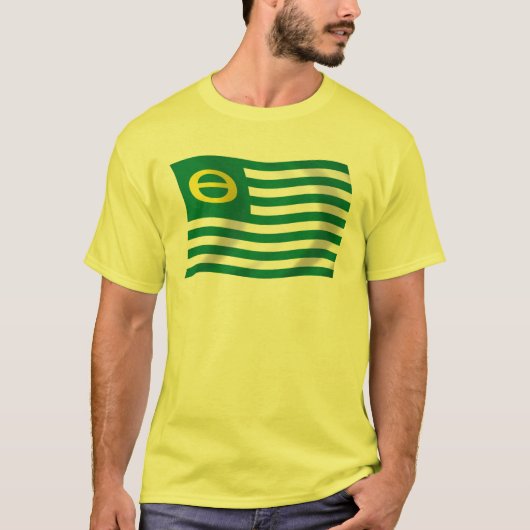 Ecologie Beweging Vlag T-shirt (Voorkant)