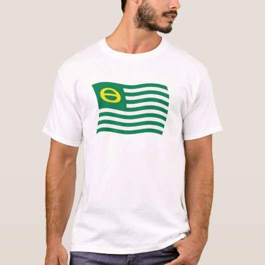 Ecologie Beweging Vlag T-shirt (Voorkant)