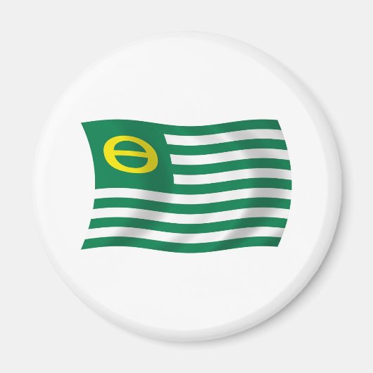Ecologie Beweging Vlagmagneet Magneet (Voorkant)