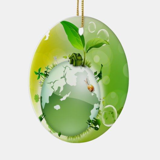 Ecologie : de aarde is ons huis - keramisch ornament (Rechts)