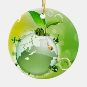 Ecologie : de aarde is ons huis - keramisch ornament
