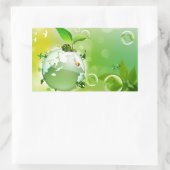 Ecologie: de aarde is ons huis - rechthoekige sticker (Tas)