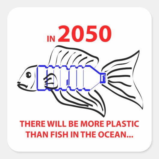 Ecologie Vierkante Sticker (Voorkant)