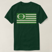Ecologie Vlag  Milieuactivist Earth Day AC T-shirt (Design voorkant)