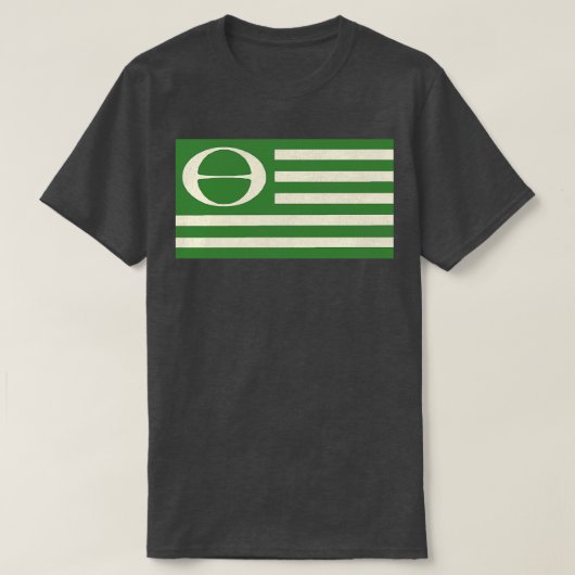 Ecologie Vlag  Milieuactivist Earth Day AC T-shirt (Design voorkant)
