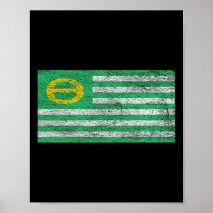 Ecologie Vlag Milieubewustzijn Dag van de Aarde 1 Poster