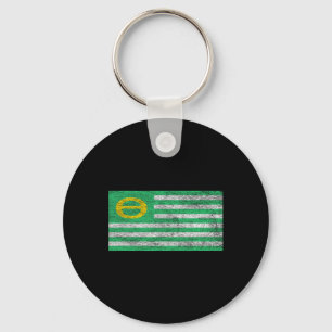 Ecologie Vlag Milieubewustzijn Dag van de Aarde 1 Sleutelhanger