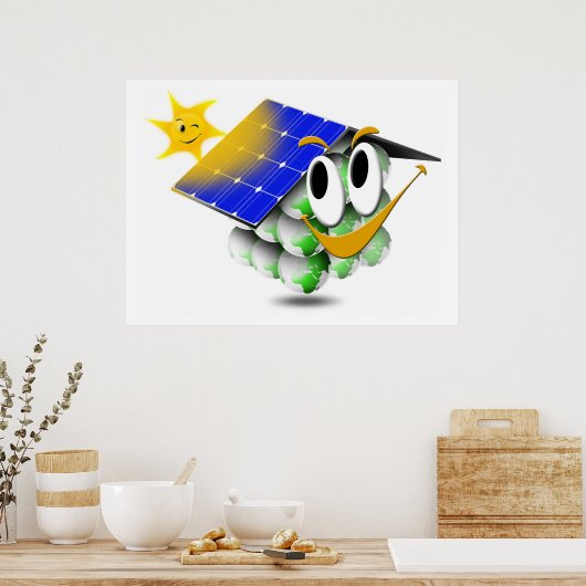 Ecologisch huis poster (Keuken)