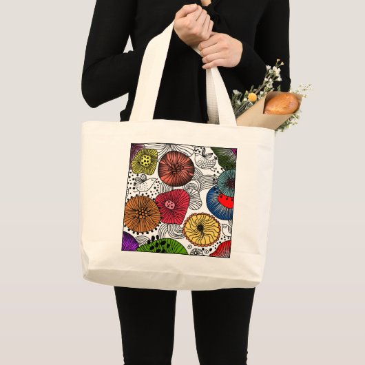 Ecologische herbruikbare boodschappentas met uniek grote tote bag (Voorkant (product))