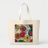 Ecologische herbruikbare boodschappentas met uniek grote tote bag (Voorkant)