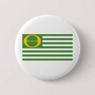 Ecologische vlag ronde button 5,7 cm