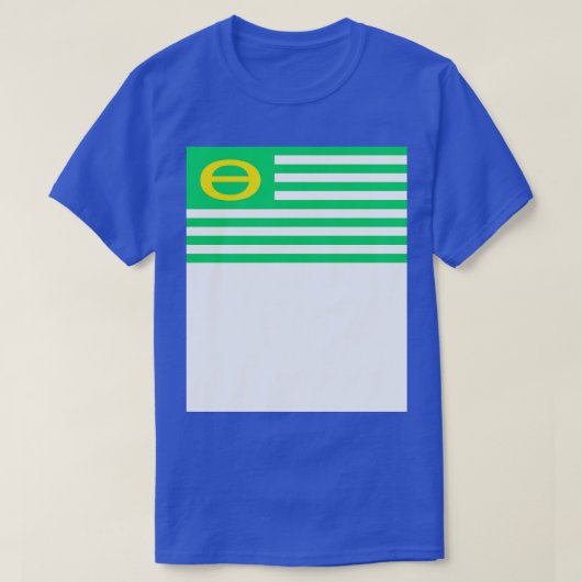 Ecologische vlag t-shirt (Design voorkant)