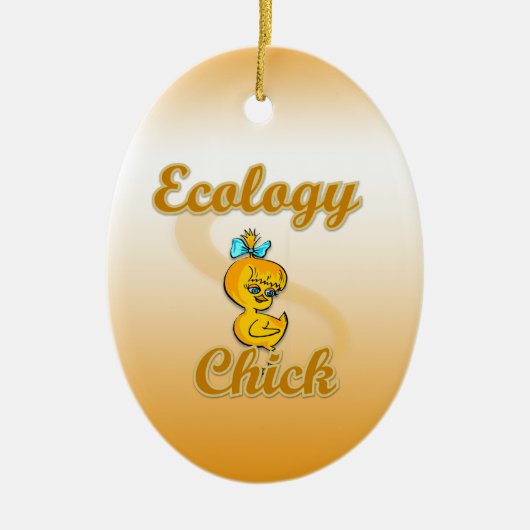 Ecology Chick Keramisch Ornament (Voorkant)