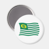 Ecology Movement Flag Magnet (Voorkant / Achterkant)