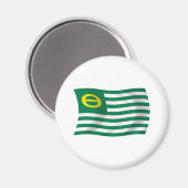 Ecology Movement Flag Magnet (Voorkant / Achterkant)