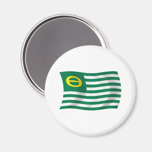 Ecology Movement Flag Magnet (Voorkant / Achterkant)