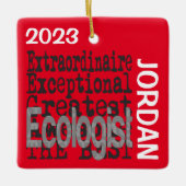 Ecoloog Buitengewoon DOUANE Keramisch Ornament (Voorkant)