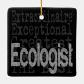 Ecoloog Extraordinaire Keramisch Ornament (Achterkant)
