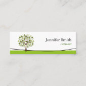 Ecoloog - Wishingboom van het hart Mini Visitekaartje (Voorkant)