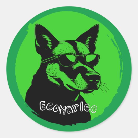 EcoMarlee mascotte sticker (Voorkant)