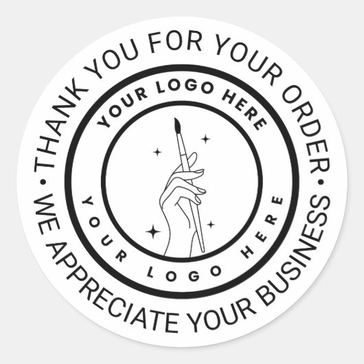 Ecommerce Bedankt Sticker (Voorkant)