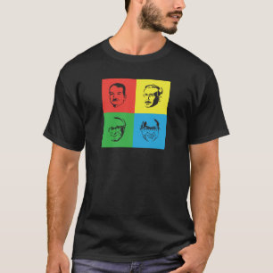 Econ Head - Mises, Hayek, Rothbard, Friedman T-shirt