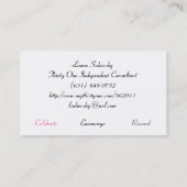 Econische groene ogen voor koningin Fairy Long Blo Visitekaartje (Achterkant)